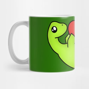 Valentines Day - Be My Valentine - Cute Brachiosaurus Holding a Heart Mug